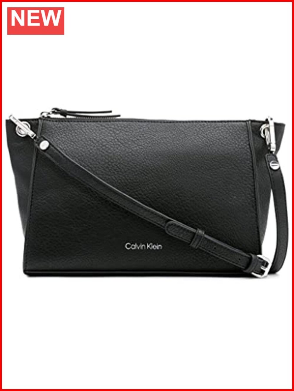 Vegan Leather Crossbody Bag with Adjustable Strap